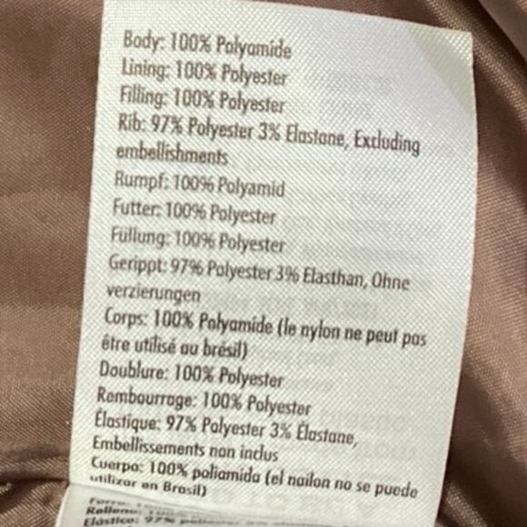 Cotton On The Recycled Mother Puffer Quilted Tan Long Sleeves Jacket Coat Size S - Picture 5 of 5